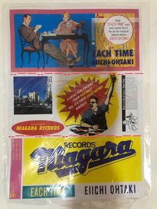 希少 レア　大瀧詠一 EACH TIME ステッカー レコード RECORDS 非売品