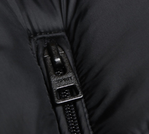 新品■米国ESPRIT 中綿 ロング コート3XL ブラック レディース 軽量 シンプル フェイク-ライト ダウン フード 黒 アウター 大きいサイズ_画像4