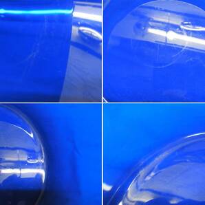 直径約27.8cm 大きい 青ガラス 深鉢☆ガラス 硝子 青 ブルー 器 鉢 ボウル 盛鉢 サラダ デザート アイスバケット パーティー ビンテージ 8の画像7