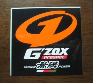 残り僅か・●G'ZOX製／ 正規品・prospec・ 無限ステッカー・W75 ②-黒／未使用品●