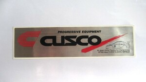 レア品●CUSCO製／ 正規・GT300 CUSCO SUBARU IMPREZA・メタルステッカー ／非売・新品●