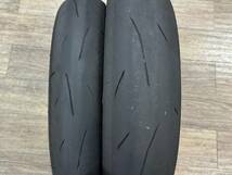 【2022年製】DUNLP α-14H 110/70R17 140/70R17 前後セット　　　　　　　　　　　　　　検）ダンロップ アルファ 14 13SP Q5 Q4 150/60R17_画像1