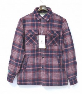 HABANOS ハバノス WOOL SHIRT JACKET ウールシャツジャケット L TCF限定 CHECK チェック PRIMALOFT プリマロフト 中綿キルティング HBNS