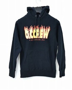 O.C CREW オーシークルー FLAMES LOGO PARKA フレイムロゴパーカー S PULLOVER SWEAT HOODIE プルオーバー スウェット フーディー