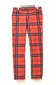 undercoverism （アンダーカバーイズム）U221 SCAB チェックパンツ CHECK PANTS RED L JUN TAKAHASHI スカート ボンテージ ボンテッジPUNK