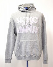 AMNJX(あまのじゃく）ANX-116-1 SICKO FORM AMNJX HOODIE平本蓮シッコ アマノジャク LOGOロゴプルオーバー フーディー スウェットパーカー_画像1