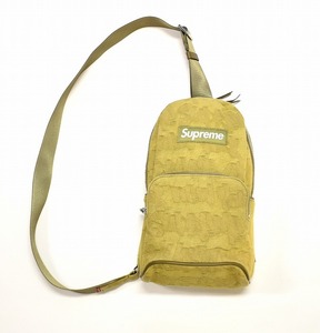 Supreme（シュプリーム）Fat Tip Jacquard Denim Sling Bag ファットチップ ジャガード デニム スリング バッグ ショルダー ボディ かばん