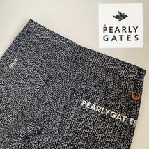 サイズ7/現行モデル/新品29700円/PERLYGATES パーリーゲイツ/グラデーションロゴ！カルゼストレッチ/PG総柄 メンズパンツ 通年　ネイビー系_画像1