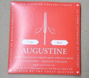 【新品】AUGUSTINE ( オーガスチン ) / CLASSIC RED クラシックギター弦　クラシック レッド 1SET
