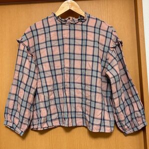 ★限定価格セール中!!チェック ハイネック ブラウス