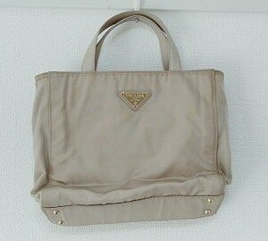 PRADA　プラダ　ハンドバッグ　クリームイエロー　◎A370