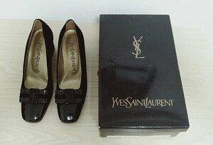 YVES SAINT LAURENT　イヴ・サンローラン　靴　ローファー　パンプス　ブラック　SO　6723　サイズ34　1/2◎A365