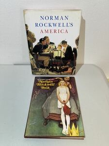 ノーマンロックウェル 画集 ポストカード付 ・AMERICA ・Saturday Evening Post Norman Rockwell Book 2冊