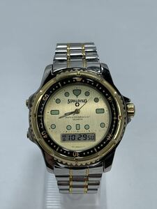  wristwatch goods rare super rare Citizen SPALDING Spalding / Vintage / men's / diver / Digi-Ana / made in Japan 