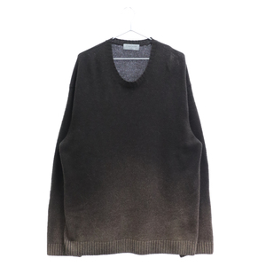 Yohji Yamamoto POUR HOMME Yohji Yamamoto pool Homme 22AW.. processing gradation wool knitted sweater Brown HE-K05-193