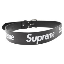 SUPREME シュプリーム 23SS Repeat Leather Belt リピート ロゴ レザーベルト ブラック_画像2