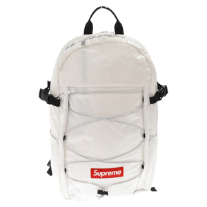 SUPREME シュプリーム 17AW Backpack ボックスロゴ ナイロン バックパック ホワイト