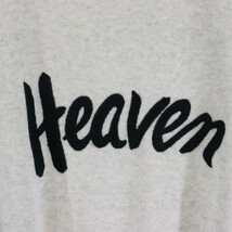 SAINT LAURENT PARIS サンローランパリ Heaven Embroidered Crew Knit フロントロゴ クルーネックニットセーター グレー 504947_画像4