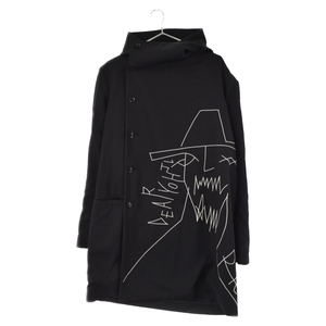Yohji Yamamoto POUR HOMME ヨウジヤマモト プールオム 16AW 宮沢りえ 刺繍ウールジャケットコート ブラック HR-J20-129 ブラック