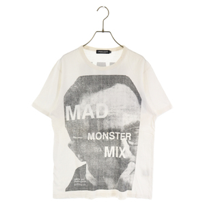 UNDERCOVER アンダーカバー 09AW Earmuff Maniac期 ZOZO限定MAD MONSTER MIXプリント半袖Tシャツ ホワイト