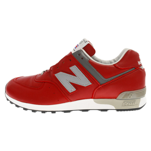 New Balance ニューバランス M576RED レザーローカットスニーカー シューズ レッド US10/28.0cm