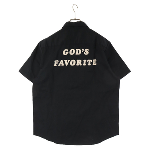 SUPREME シュプリーム 19AW God's Favorite S/S Work Shirt ゴッド フェイバリット 半袖ワークシャツ ブラック