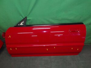 *[ gome private person shipping un- possible ]** Honda Integra DA6 original left door PW red /R-81 repeated painting junk **