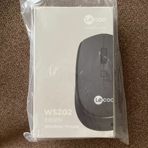 新品 Lenovo ワイヤレスマウス WS202 Lecoo Wireless Mouse Black