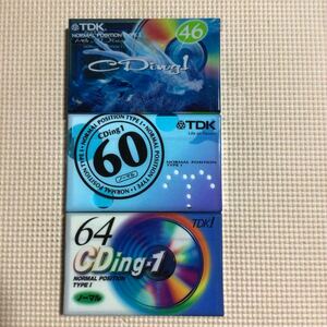 TDK CDing1 46.60.64 ノーマルポジション　カセットテープ3本セット【未開封新品】■■