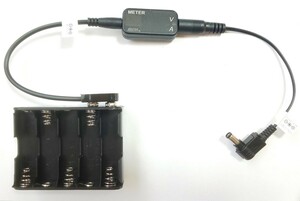 電圧/電流計付き SONY ICB 用 電池ボックス エネループ 10本用 ICBセンターマイナス シール付き　ICB SR-01 RJ NTS115