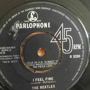 【UKオリジナル 】The Beatles/ I Feel Fine/Mono/Parlophone/ R 5200/轟音/KT刻印/両面1N
