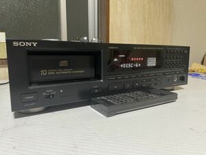 展示品★美品★SONY★ソニー★CDP-C910★10連奏CDプレーヤー★リモコン付き★マガジン式★CDデッキ★完動品★動作確認済み★