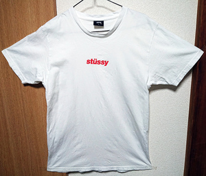 ▼ステューシー(Stussy) Ｔシャツ シンプルロゴがかっこいい。使い勝手が良い。　※送料安い