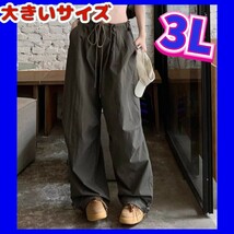 カーゴパンツ　カジュアルパンツ　ワイドパンツ　新品　大きいサイズレディース　2XL　3Lサイズ_画像1