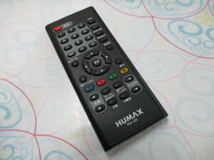 ☆YY16093 HUMAX ヒューマックス 地デジチューナー TVチューナー 用 リモコン RM-J05 動作OK 全国一律送料230円～