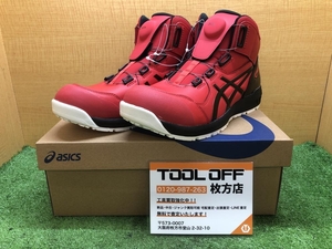 014〇未使用品・即決価格〇アシックス ASICS 安全靴 WINJOB CP304 BOA 28cm CLASSIC RED/BLACK