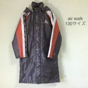 【格安】air walk ベンチコート コート キッズ 130サイズ 裏ボアコート 子供服 スポーツウェア