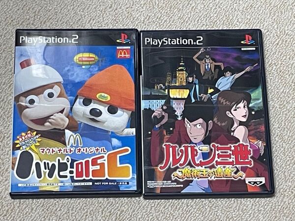 【PlayStation2】ルパン三世 パラッパ&ピポザルゲームソフト2点セット