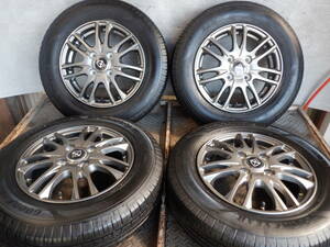 即決 weds VELVA 13x4.00B(+45)PCD100-4穴 145/80R13 GY 22年製 溝5mm ミラ ムーブ タント 軽/40(20)【H1027TW-4】宅配不可(福通営業所止)