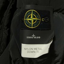 STONE ISLAND ストーンアイランド ダウンジャケット フード ナイロン ブラック系 メンズ XL_画像9