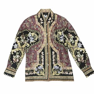 ETRO エトロ ブラウス 長袖シャツ ペイズリー シルク マルチカラー レディース サイズ42