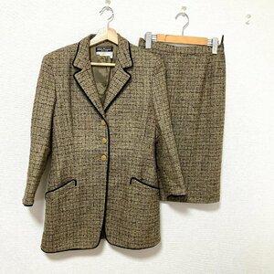 Salvatore Ferragamo フェラガモ ジャケット スカート セットアップスーツ ウール×ナイロン ベージュ系 スーツ