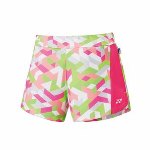 【25039(705) O】 YONEX(ヨネックス) ウィメンズ ニットショートパンツ ネオンピンク サイズO 新品、未使用、タグ付の画像1