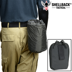 SHELLBACK TACTICAL ダンプポーチ MOLLE&ベルト対応 ファスナー 折り畳み式 [ ウルフグレー ]