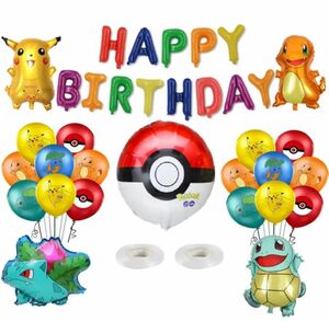 ポケモンふうせん　バルーン　誕生日風船　ポケモン飾り　6歳子供ふうせん