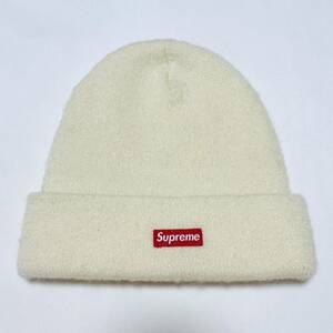 ほぼ新品 Supreme Mohair Beanie White Red Free 16aw 2016年 白 赤 ホワイト モヘア ビーニー ニット帽 キャップ スモール ボックスロゴ