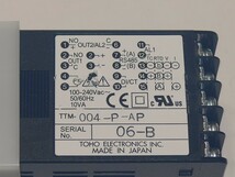 TOHO■デジタル温度調節計 TTM-004-P-AP デジタル指示調節計 TTM-000シリーズ PID制御 加熱制御 冷却制御 温度制御 温度計 東邦電子_画像3