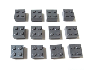 凸レゴ凸　%3003　2x2ブロック（新濃灰）　12個
