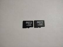 2枚セット　microSDカード　128MB　メガバイト フォーマット済み　メモリーカード　マイクロSDカード_画像1