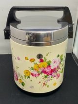 中古品 ZOJIRUSHI 象印ジャー 幸 しあわせ KSA-3 花化粧 3.8リットル 保温 炊事 昭和 レトロ_画像4